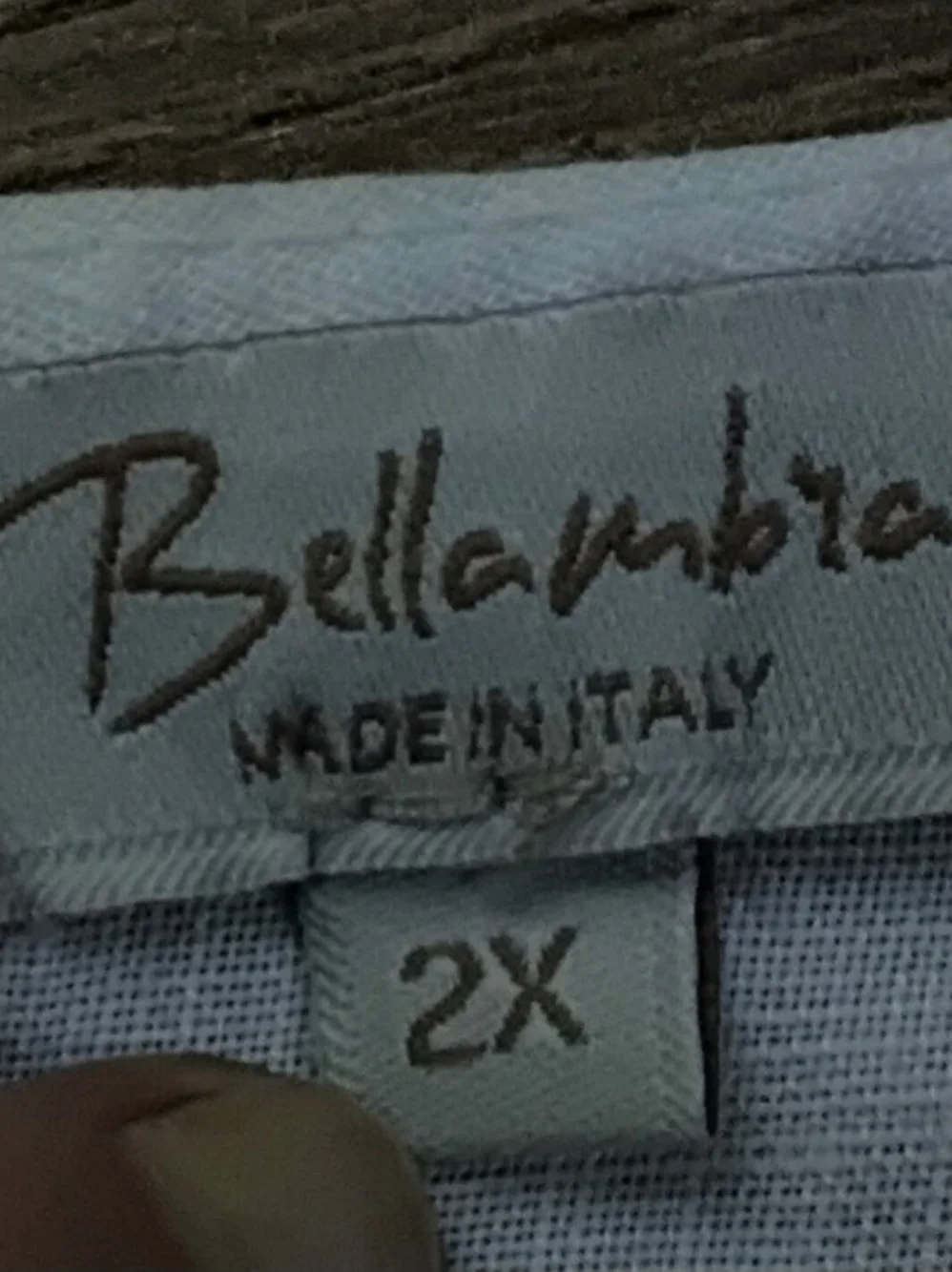 Bellambra Italian Boho White Crochet Lace Inset Tunic Blouse Plus Size 2X